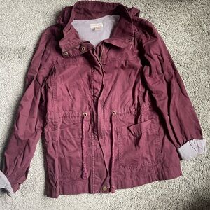 Zip up hooded jacket